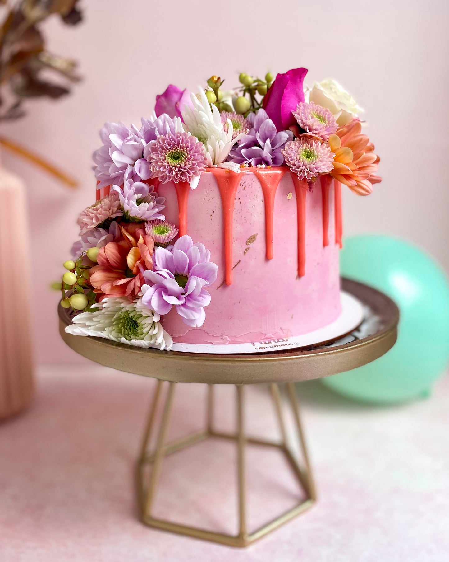 FLOWERS CAKE - Rosada