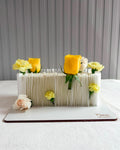 LONG CAKE - Papel Wafer Comestible + Flores