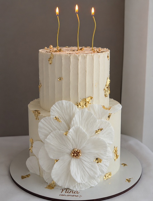 MAXI FLOR CAKE - Fondant (dos pisos)