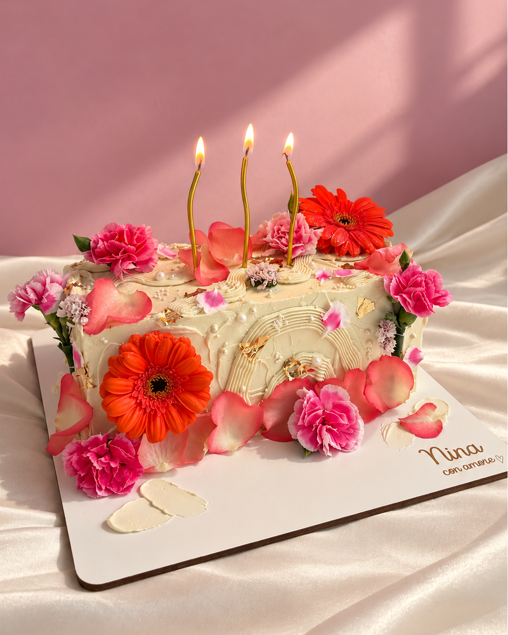 ORGANIC LONG CAKE - Flores Naturales