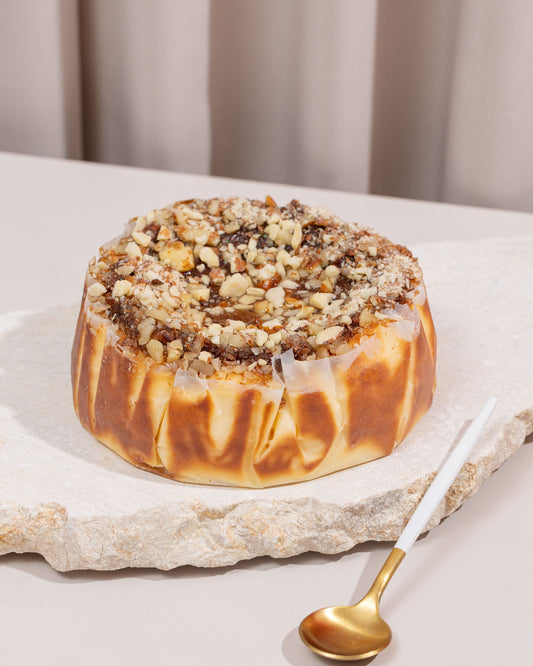 MINI TARTA VASCA SIN AZÚCAR - Almendras - 2 a 4 Porciones