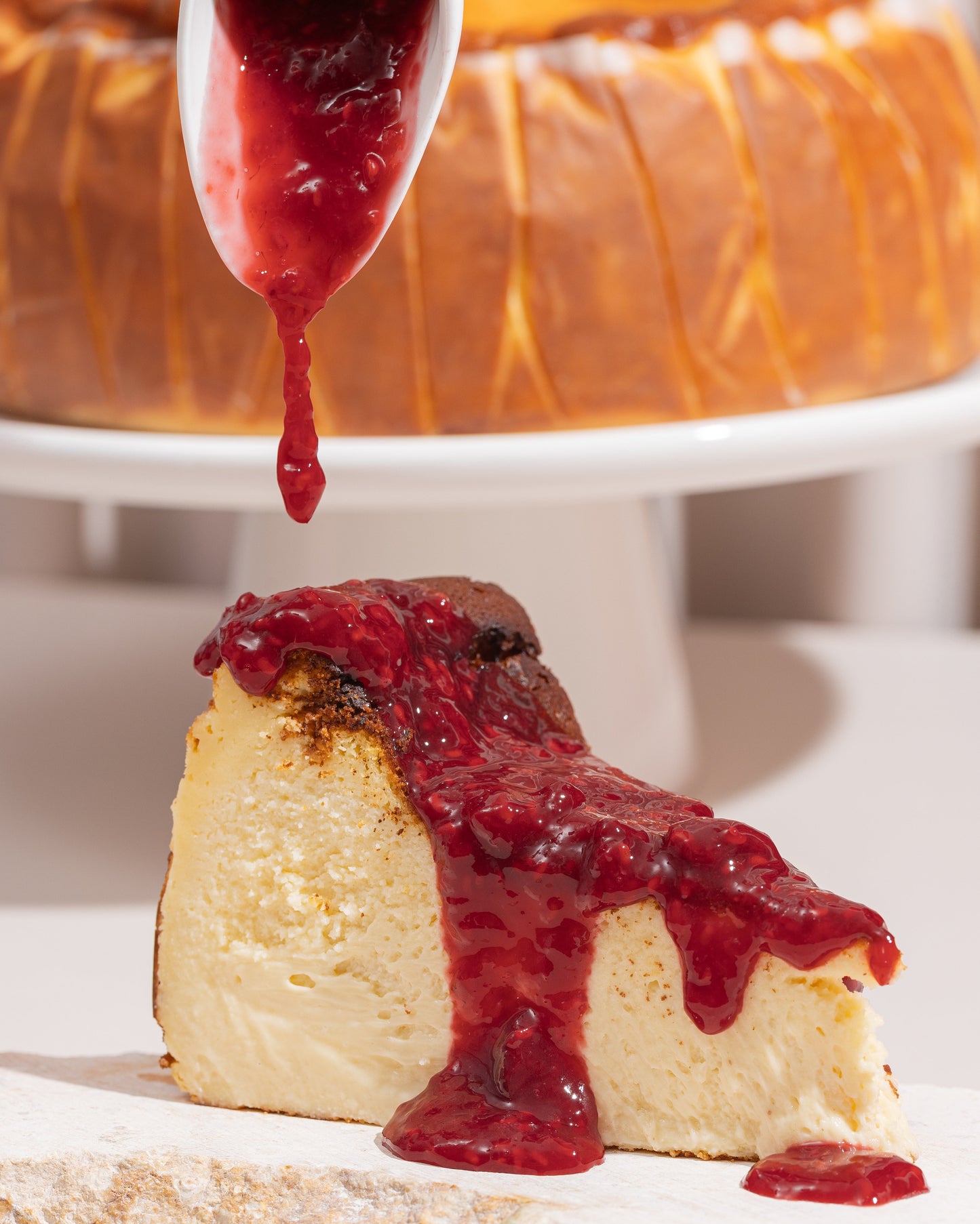 SIN AZUCAR! TARTA VASCA CON FRUTOS ROJOS - 12-16 porciones