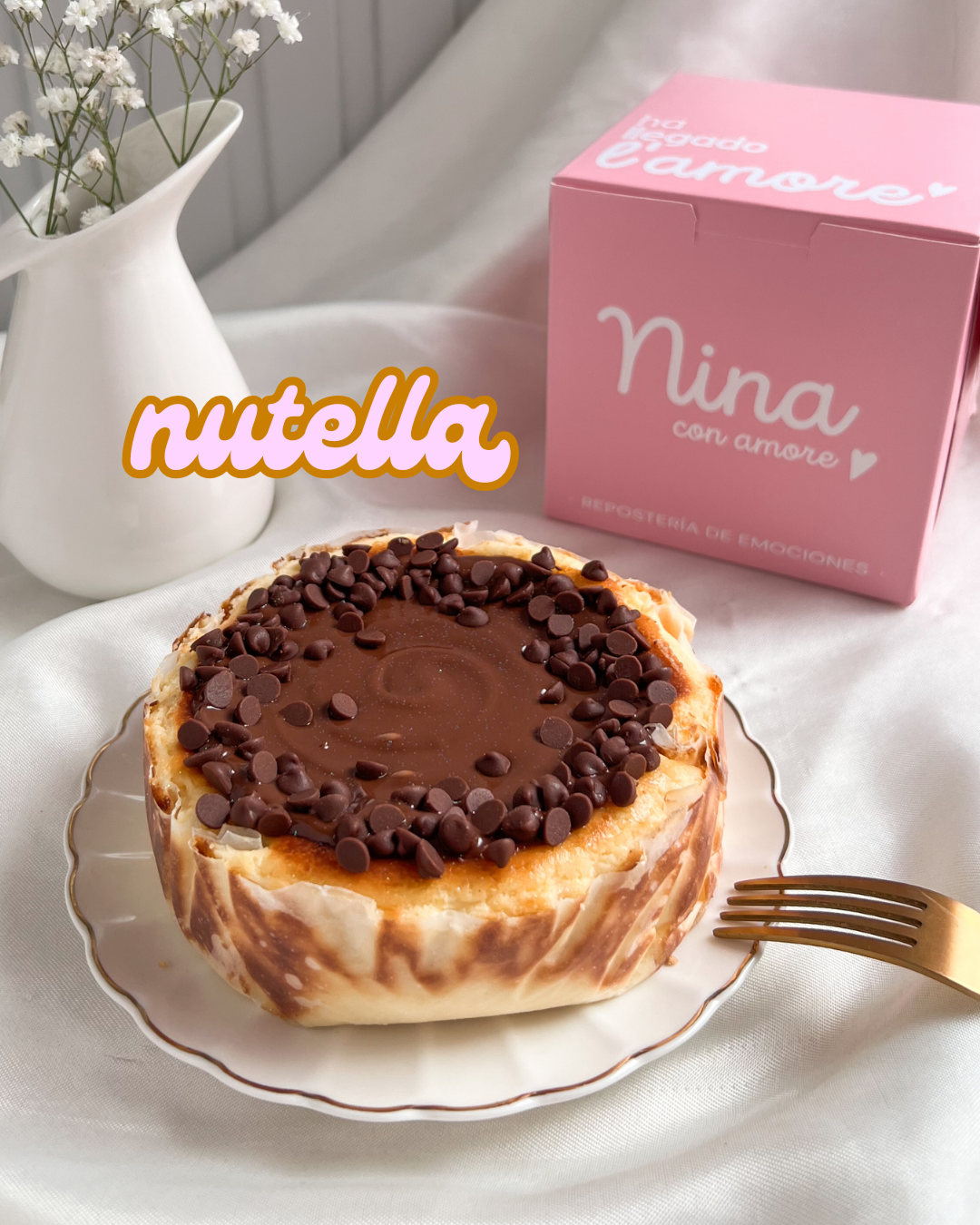 MINI TARTA VASCA NUTELLA - 2-4 Porciones