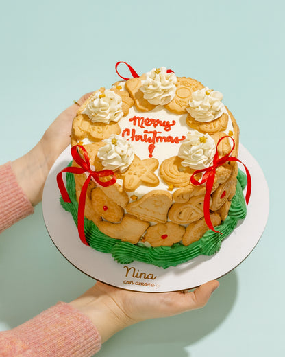 CHRISTMAS COOKIES CAKE