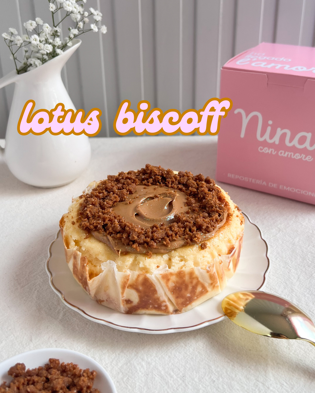 MINI TARTA VASCA LOTUS BISCOFF - 2-4 Porciones