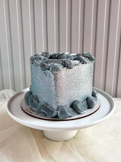 MAGIC GLITTER CAKE - Silver