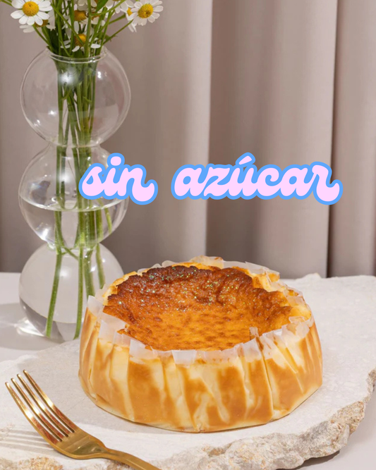 MINI TARTA VASCA SIN AZÚCAR - Clásica - 2 a 4 Porciones