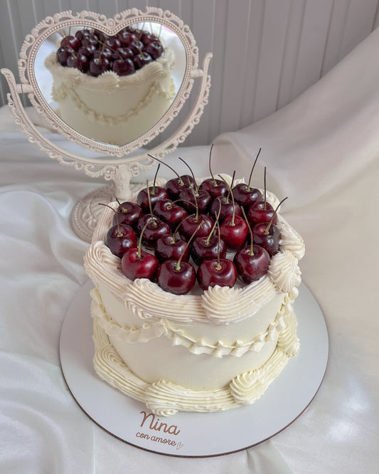 NUEVA!! VINTAGE CAKE CON CEREZAS