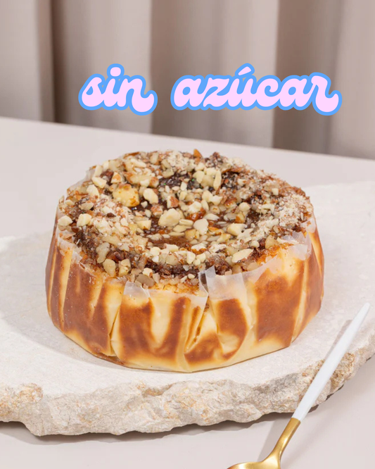 MINI TARTA VASCA SIN AZÚCAR - Almendras - 2 a 4 Porciones