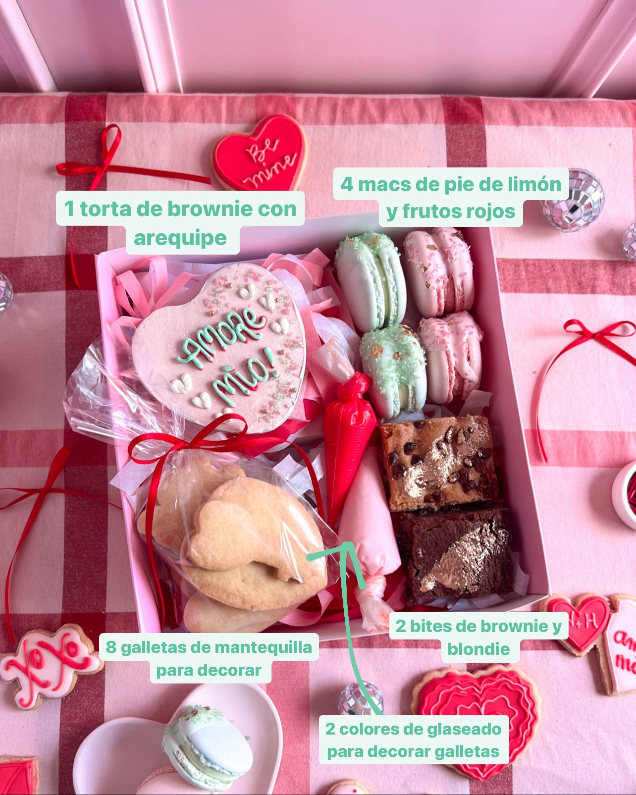 VALENTINE BOX + Kit de galletas para decorar