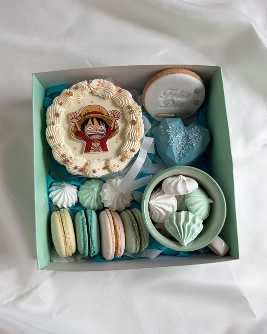 BIRTHDAY BOX LUFFY + Taza de cerámica "The Best" verde