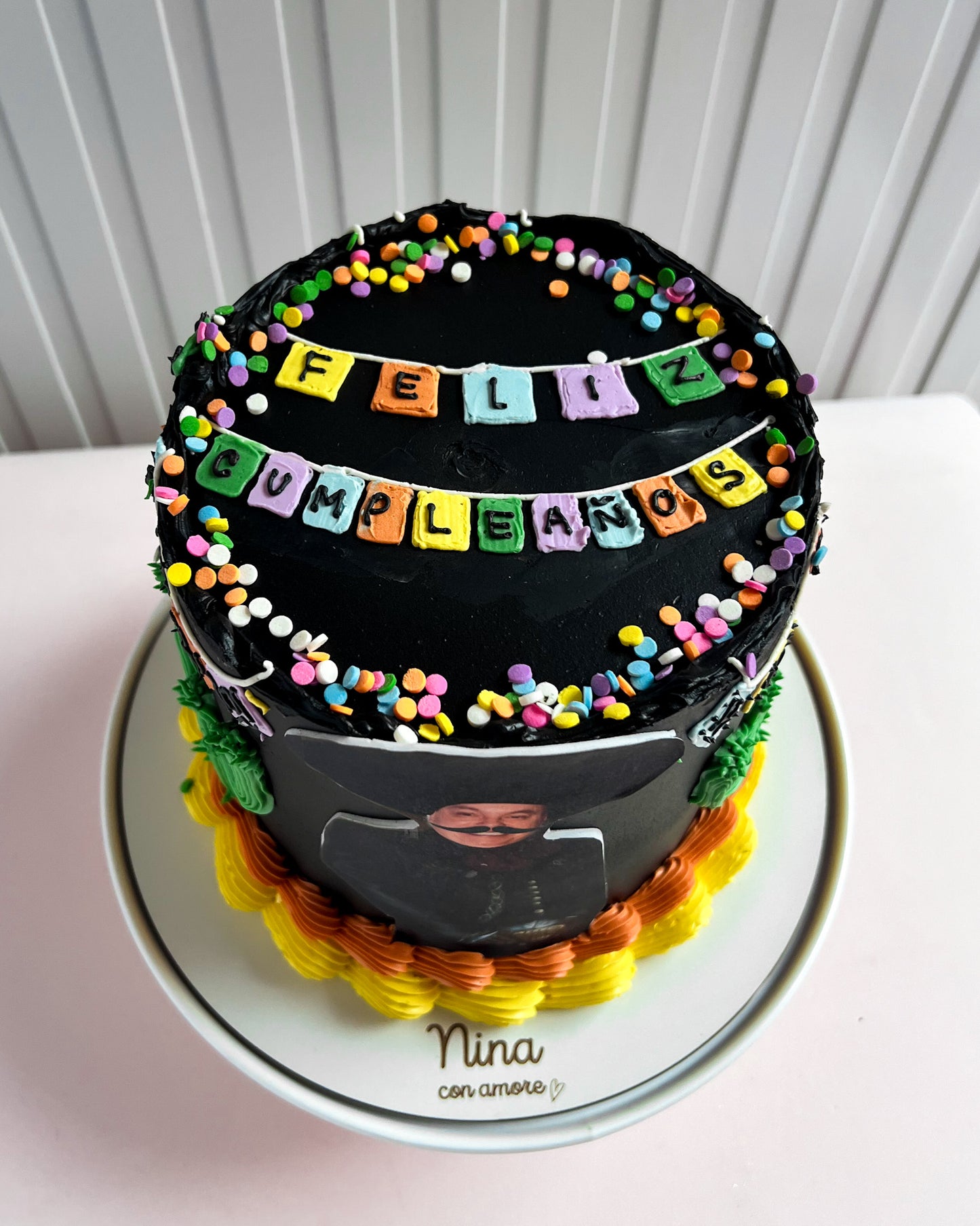 MEXICAN PARTY CAKE - Black