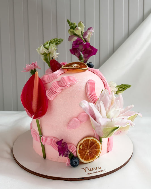 GARDEN CAKE DOMO ROSADA - Flores