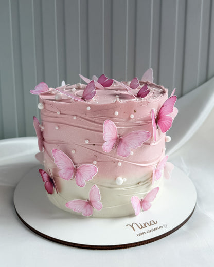MARIPOSAS CAKE - Rosada