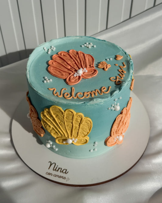 CONCHAS MARINAS CAKE - Turquesa