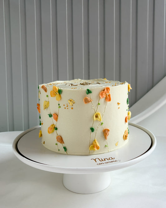 FLOWERS CAKE- Amarillo