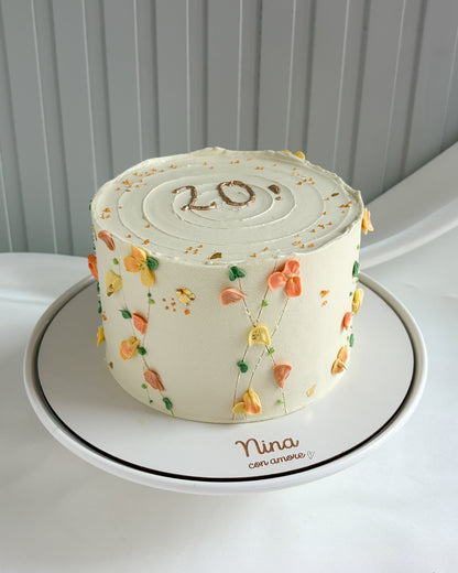 FLOWERS CAKE- Amarillo