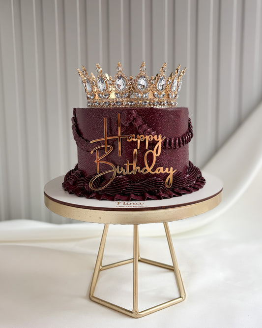 BIRTHDAY QUEEN CAKE VINOTINTO - Corona