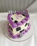 VAQUERA CAKE - Vaquita + Discoballs Lila