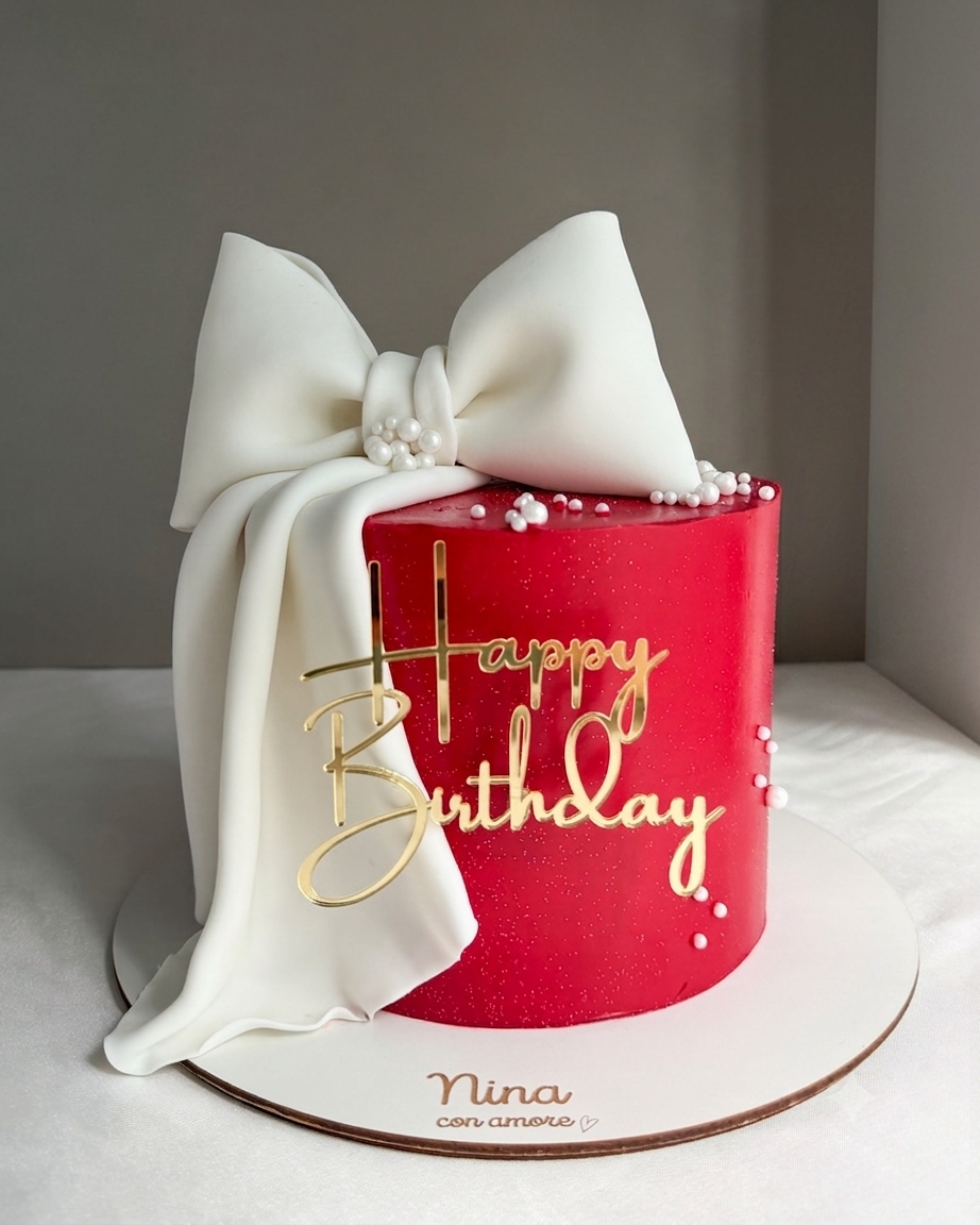 AURORA CAKE - Rojo y Blanco