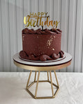 TRIPLE CHOCOLATE CAKE + TOPPER
