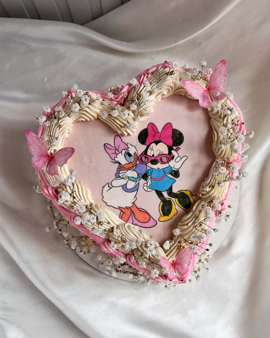 CORAZÓN BOHO MINNIE MOUSE - Rosado