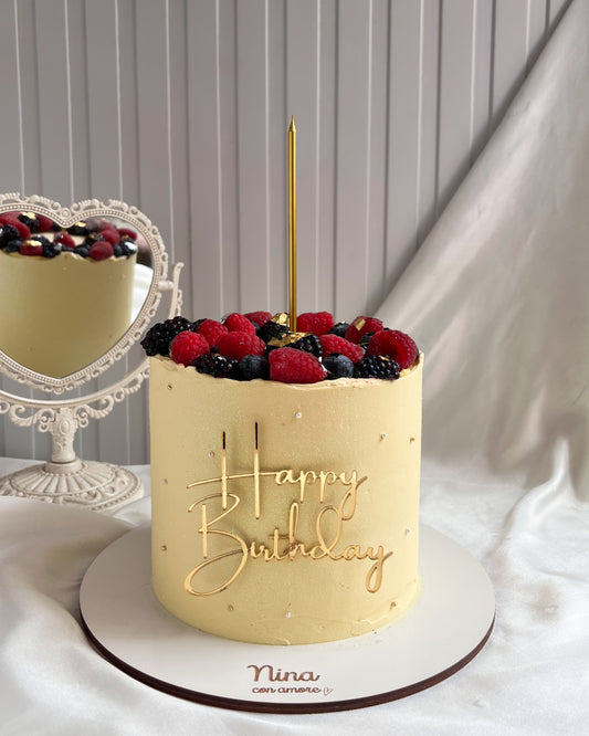 BERRIES CAKE AMARILLA - Frambuesas, Arándanos y Zarzamoras