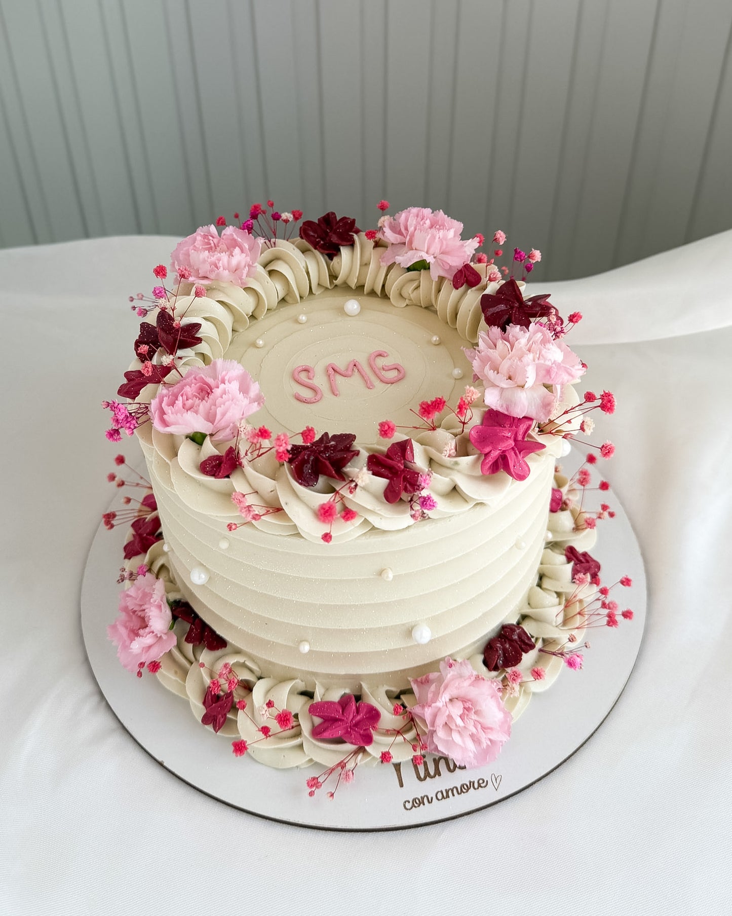 BOHO CAKE - Flores Rosadas
