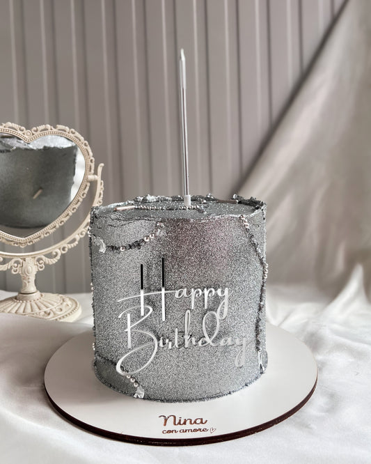 SILVER GLAM CAKE