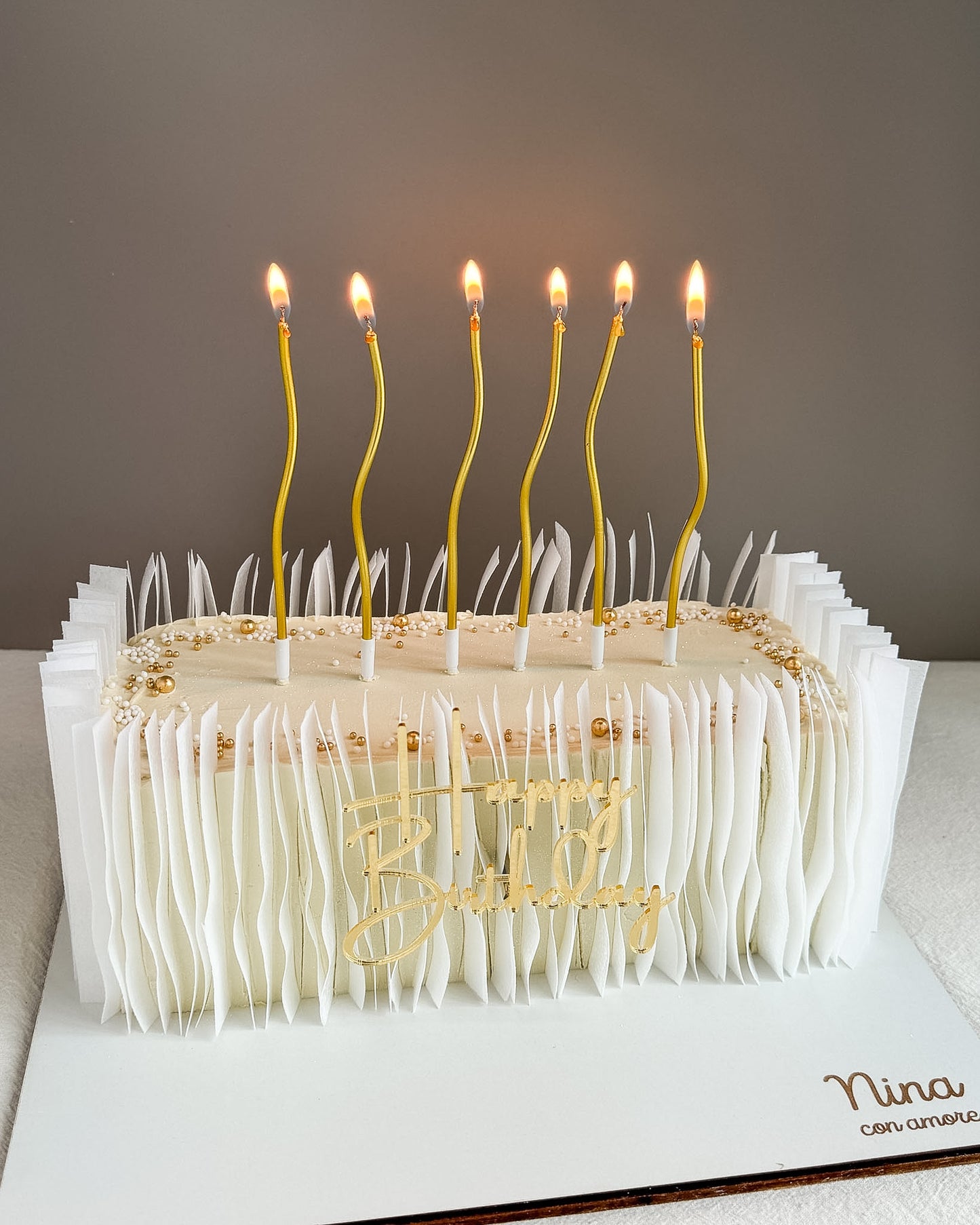 LONG CAKE -  Papel Wafer Comestible
