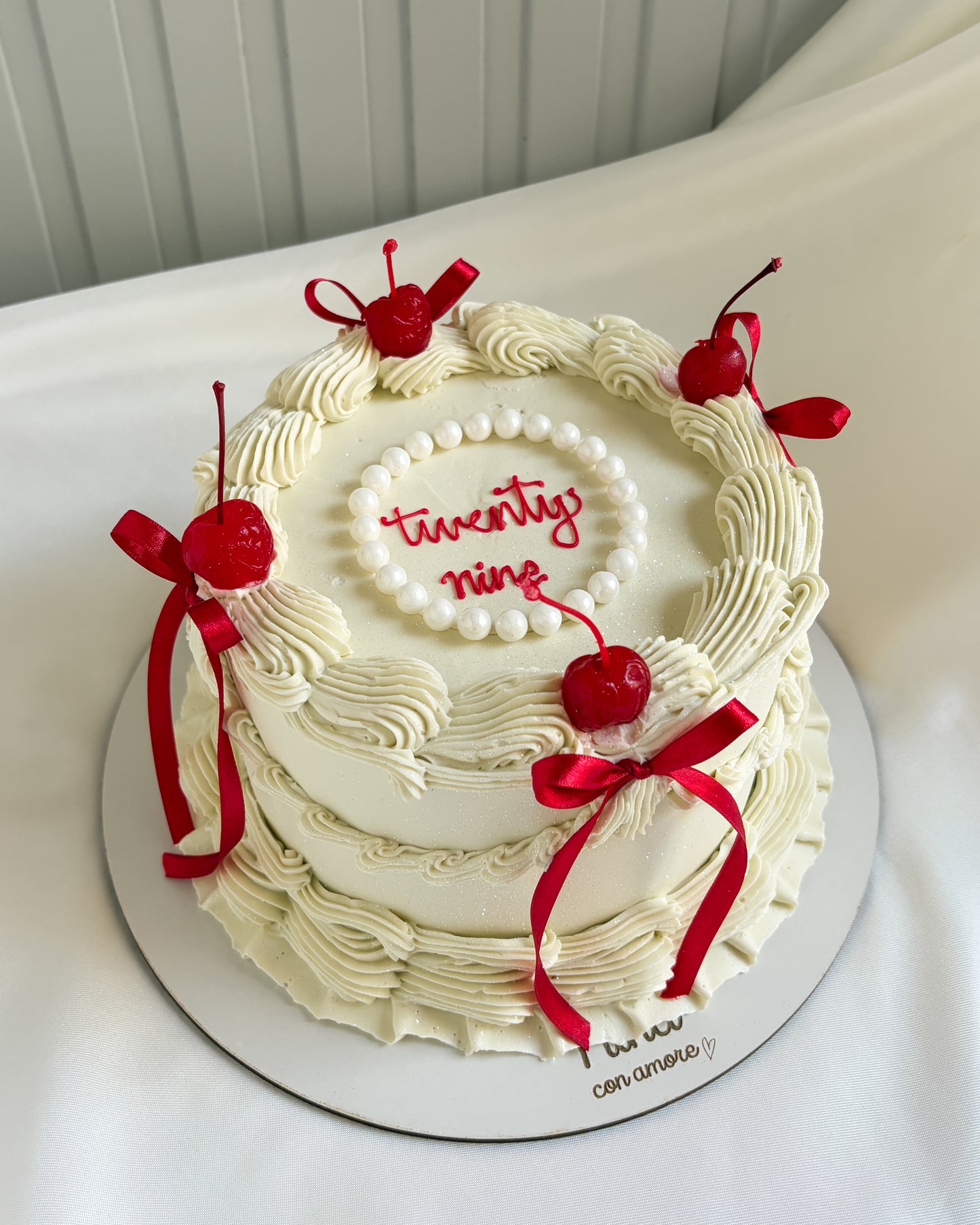 CEREZAS CAKE - Lazos y Perlas