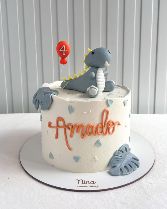 DINOSAURIO CON GLOBO CAKE