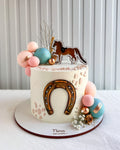 CAKE ECUESTRE + Esferas Doradas