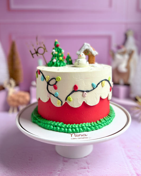 CHRISTMAS TOWN CAKE