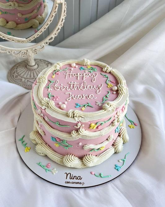 VINTAGE TULIPANES CAKE