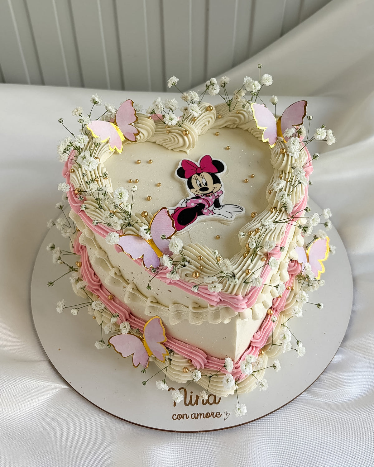 CORAZÓN BOHO MINNIE MOUSE - Mariposas