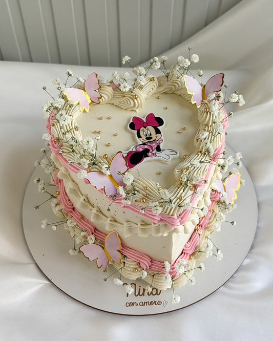 CORAZÓN BOHO MINNIE MOUSE - Mariposas