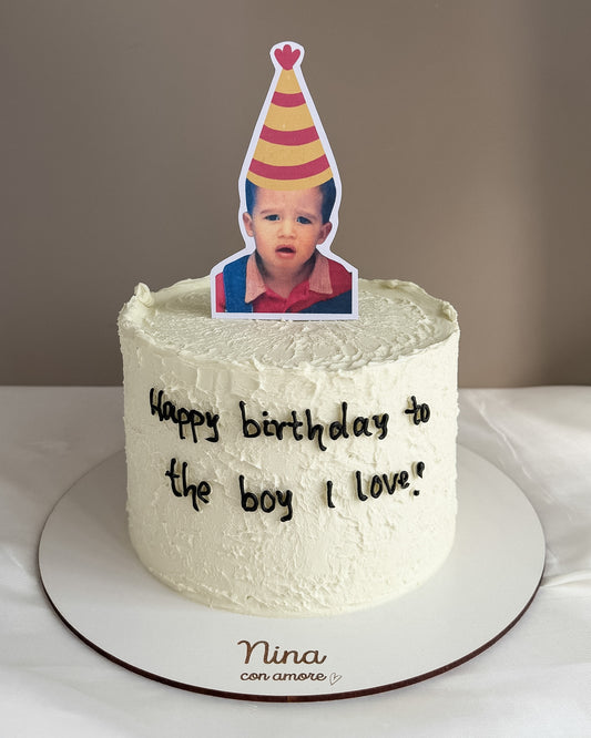 MEMORY CAKE TEXTURA - Letrero en crema