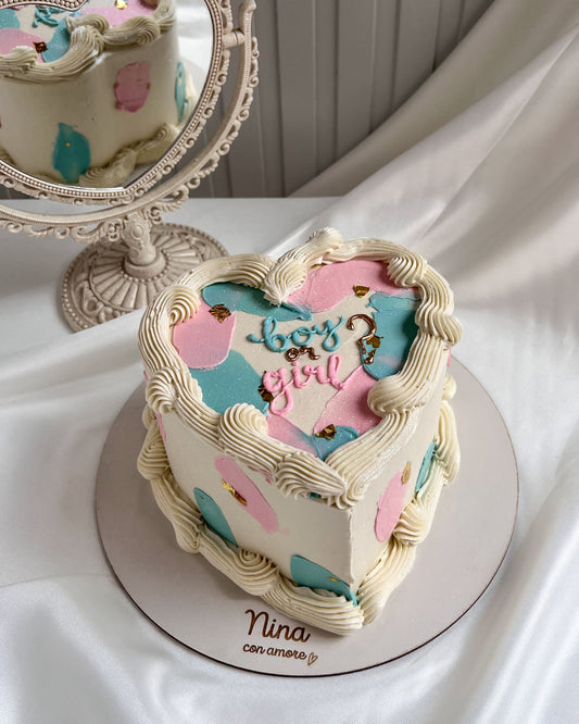BABY CAKE PINCELADAS -Gender Reveal