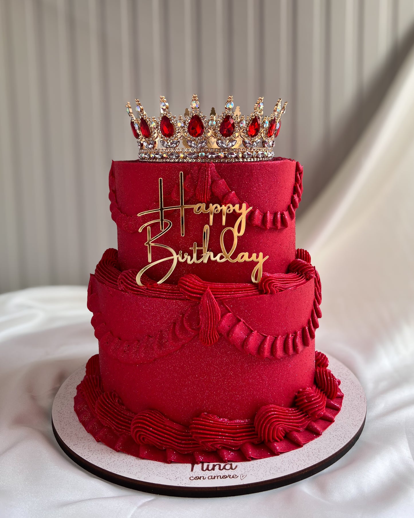 BIRTHDAY QUEEN CAKE 2 Pisos - Corona