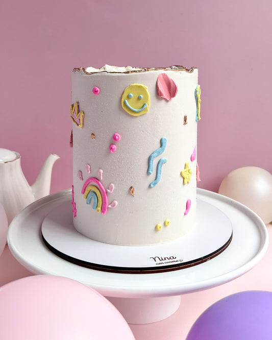 DOODLE CAKE - Tonos pasteles