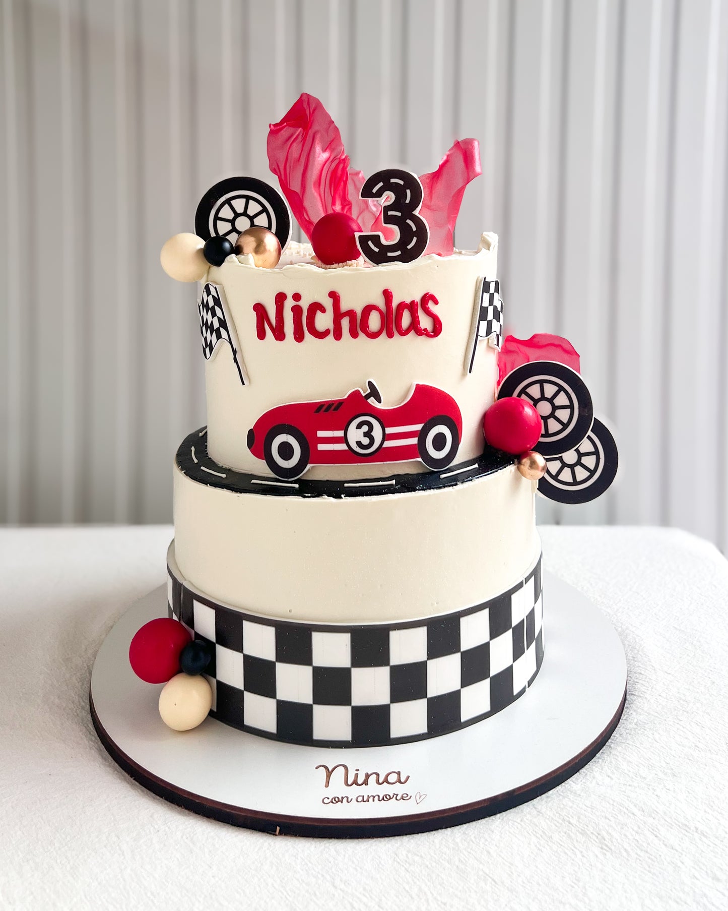 CARRERA CAKE- Carro rojo