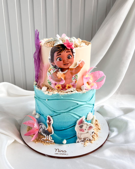 BABY MOANA CAKE