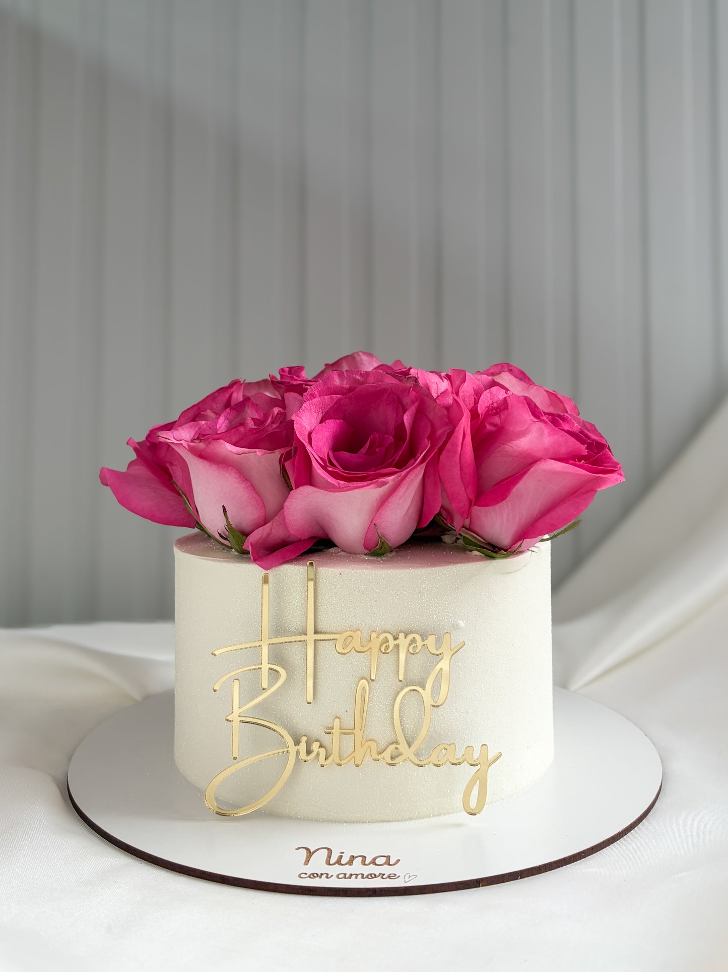 BOUQUET DE ROSAS CAKE - Rosas Rosadas