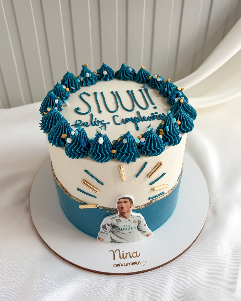 CRISTIANO RONALDO CAKE - Real Madrid Azul