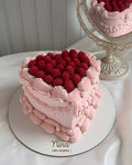 VINTAGE HEART CON FRAMBUESAS -Rosada