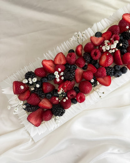 LONG CAKE - Frutas Frescas y Papel Wafer Comestible