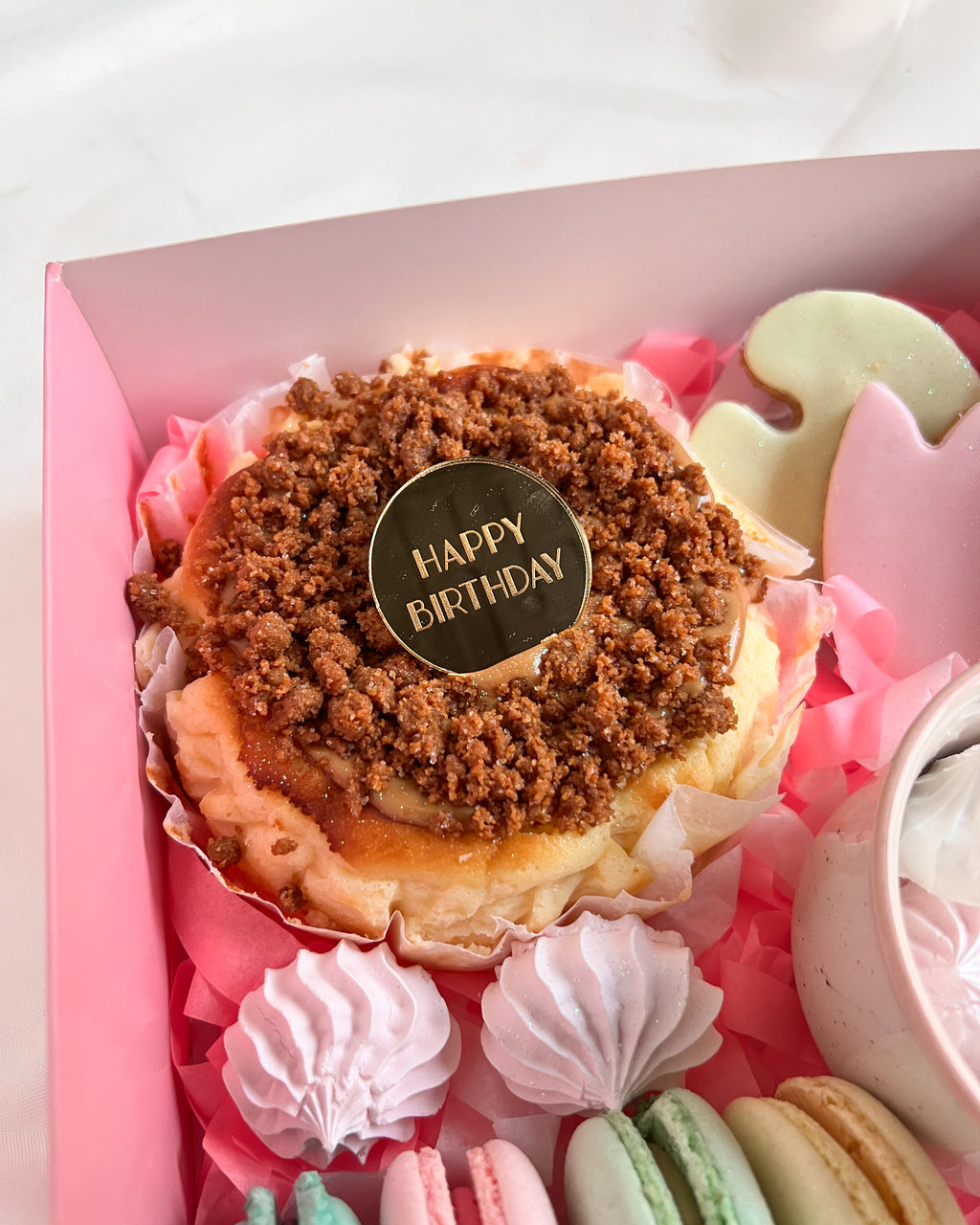 BIRTHDAY BOX - Tarta Vasca + Flores