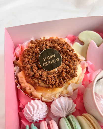 BIRTHDAY BOX - Tarta Vasca + Flores