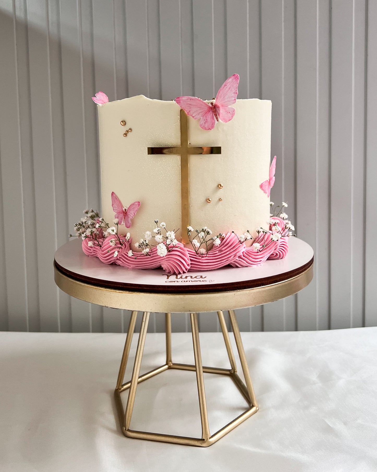 BAUTIZO / PRIMERA COMUNIÓN - Maripositas Rosadas